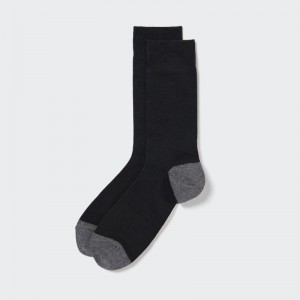 Uniqlo Color Block Sokker Herre Sort | 4495387