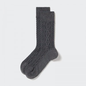 Uniqlo Color Nep Cable Sokker Herre Grå | 4692693