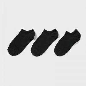 Uniqlo Short (3 Pairs) Sokker Dame Sort | 192681