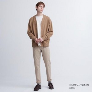 Uniqlo Ultra Stretch Color Jeans Dame Beige | 8460167