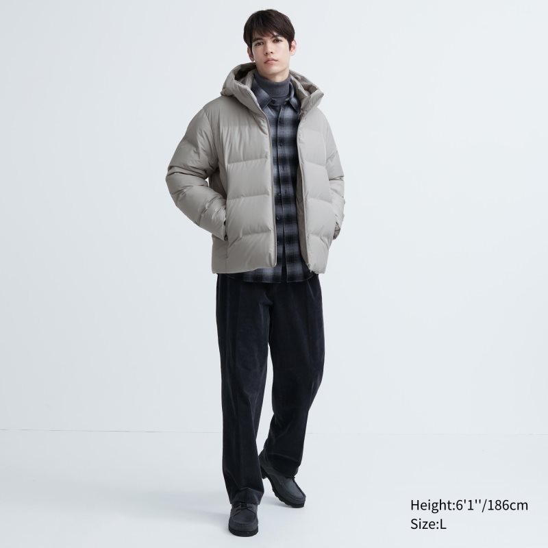 Uniqlo 3d Cut Seamless Down Parka Herre Grøn | 6174721
