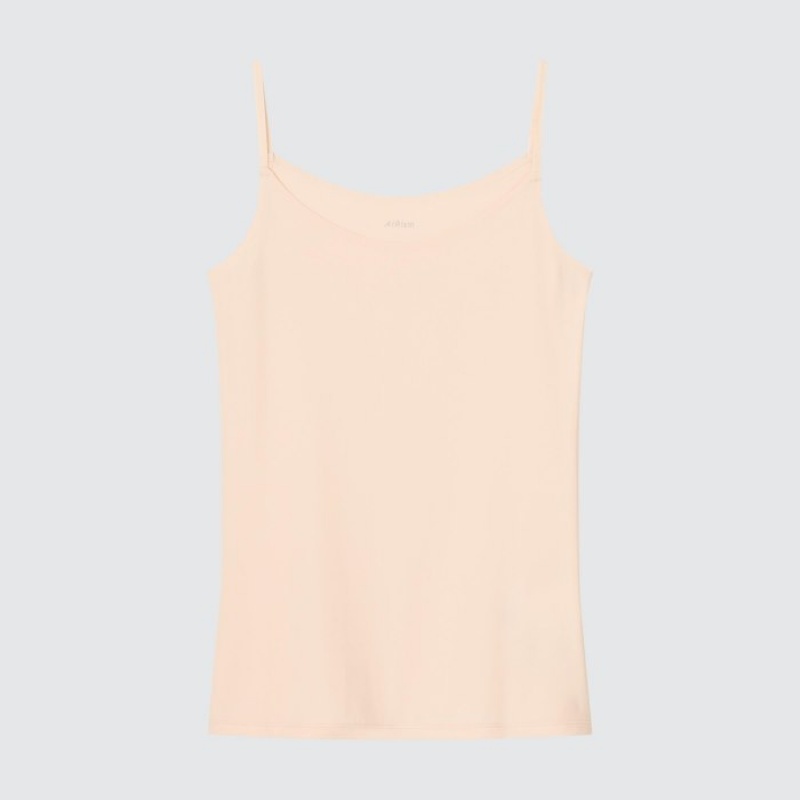 Uniqlo AIRism Camisole Tank Top Dame Lyserød | 7661394
