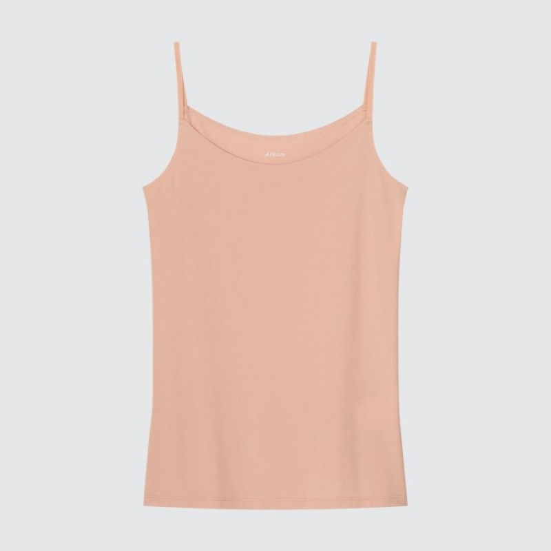Uniqlo AIRism Camisole Tank Top Dame Lyserød | 7661394