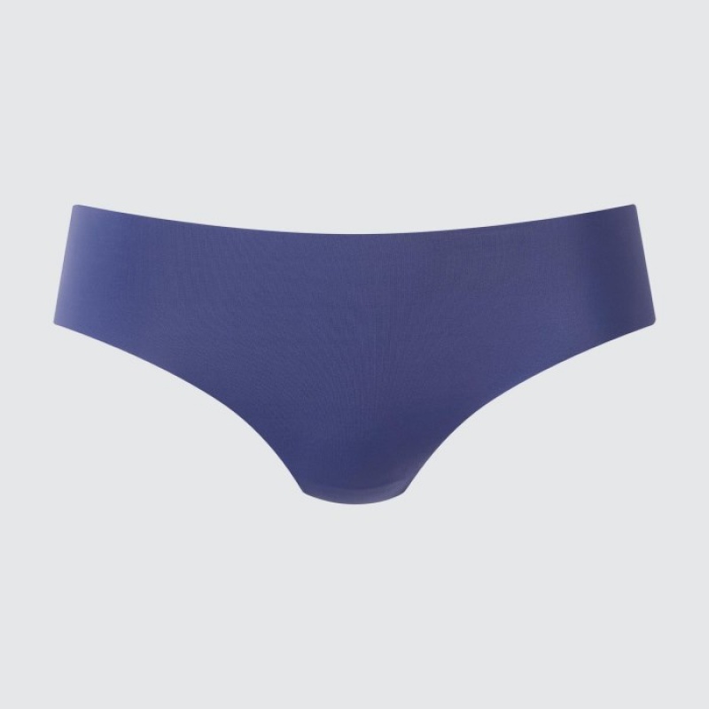 Uniqlo AIRism Ultra Seamless Regular Trusser Dame Blå | 2369739