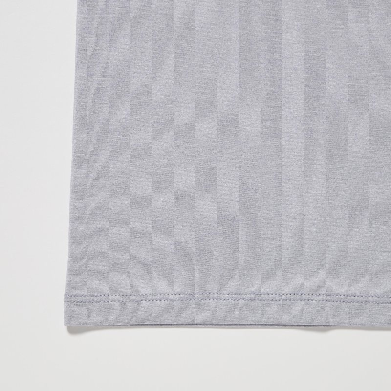 Uniqlo Airism Crew Neck Short-sleeve T Shirts Herre Grå | 9755536