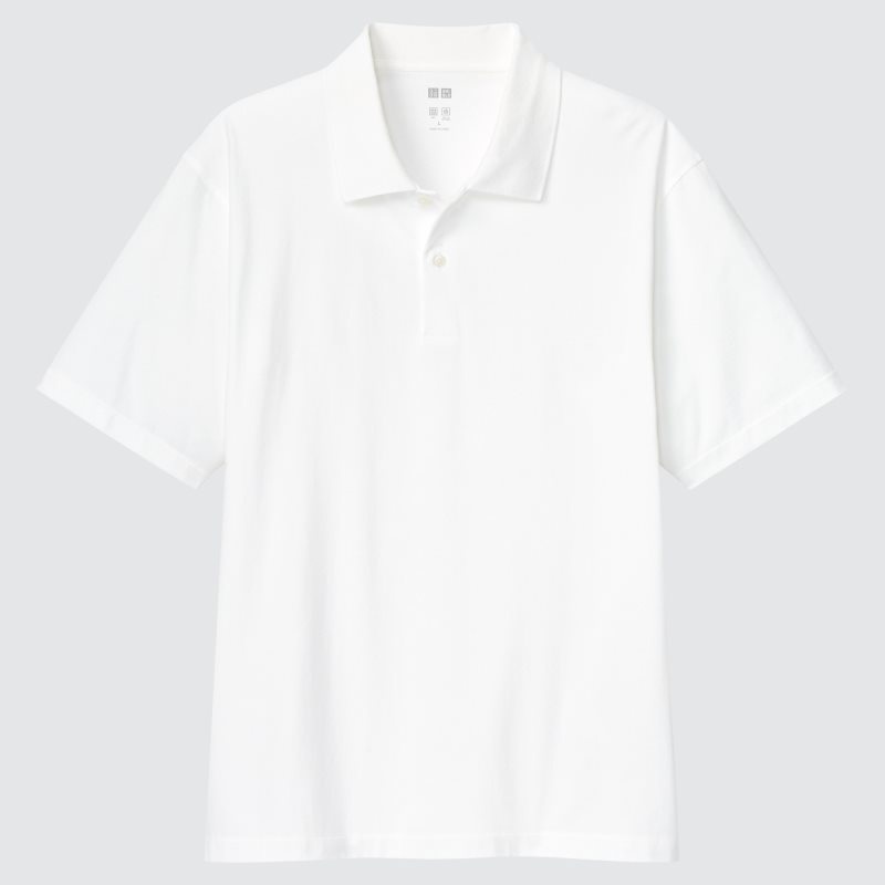 Uniqlo Airism Poloshirt Herre Hvide | 5749454