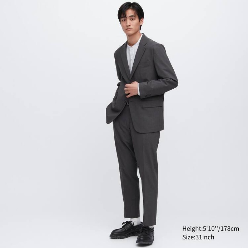 Uniqlo Airsense Ultra Light Wool-look Bukser Herre Grå | 3712299