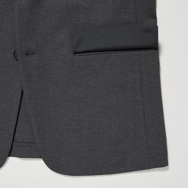Uniqlo Airsense Wool Like Ultra Light Jakker Herre Mørkeblå | 2747931