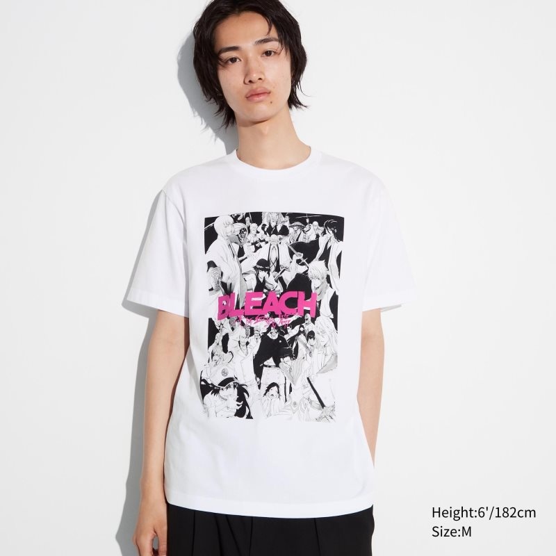Uniqlo Bleach: Thousand-year Blood War Ut Short-sleeve Graphic T Shirts Herre Hvide | 6528928