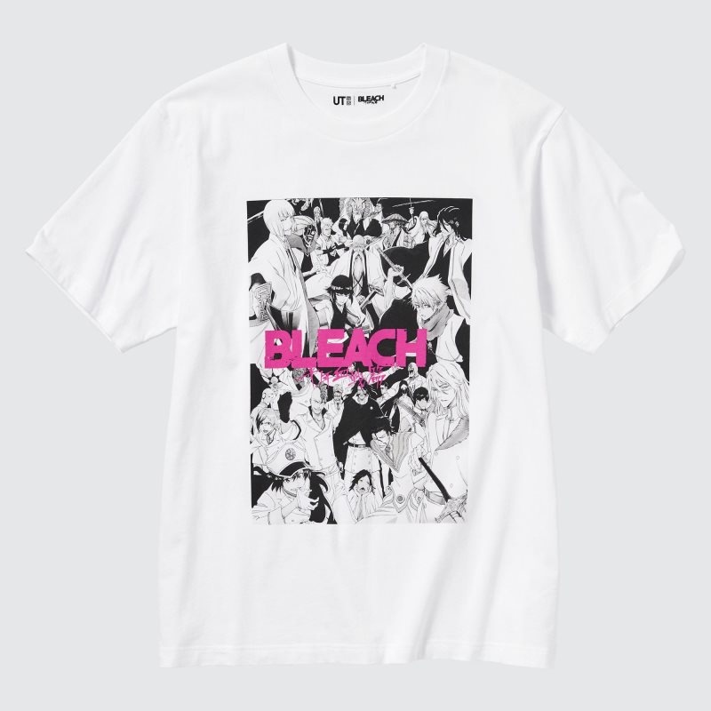 Uniqlo Bleach: Thousand-year Blood War Ut Short-sleeve Graphic T Shirts Herre Hvide | 6528928