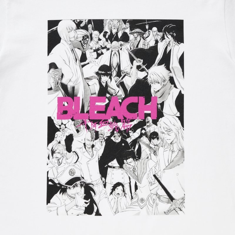 Uniqlo Bleach: Thousand-year Blood War Ut Short-sleeve Graphic T Shirts Herre Hvide | 6528928