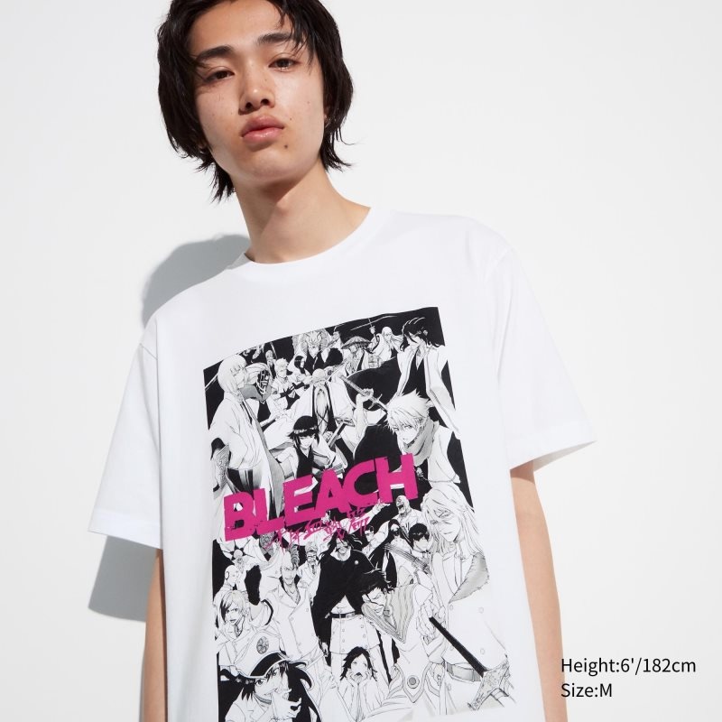 Uniqlo Bleach: Thousand-year Blood War Ut Short-sleeve Graphic T Shirts Herre Hvide | 6528928