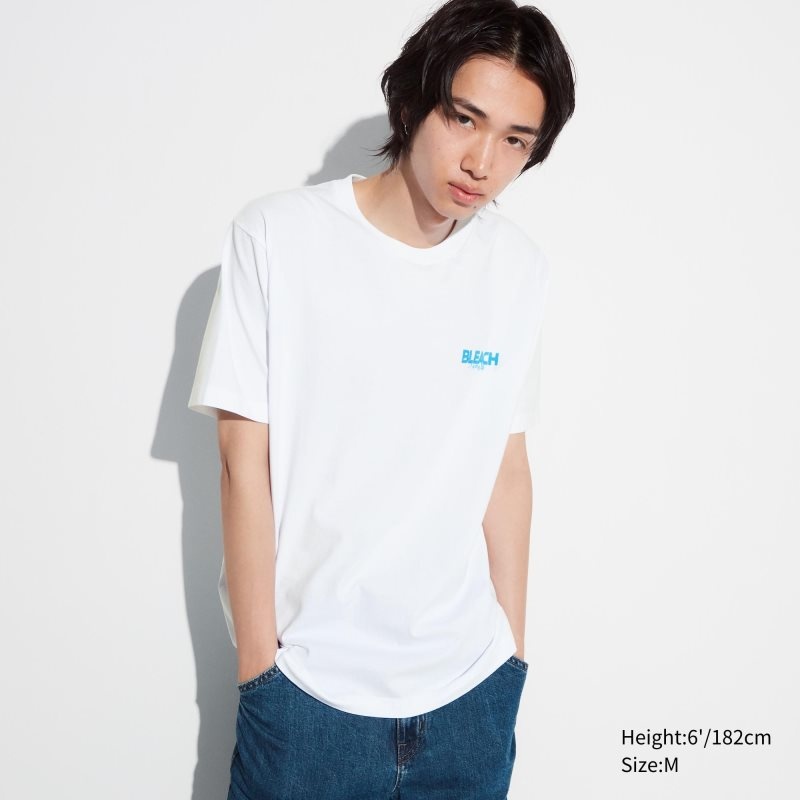 Uniqlo Bleach: Thousand-year Blood War Ut Short-sleeve Graphic T Shirts Herre Hvide | 9083187