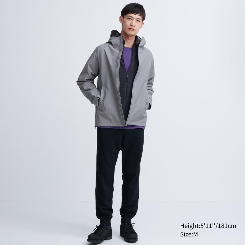 Uniqlo Blocktech 3d Cut Parka Herre Sort | 6359238