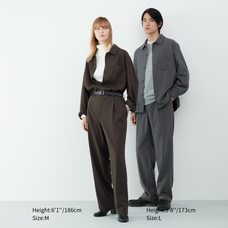 Uniqlo Brushed Twill Overshirt Skjorte Herre Sort | 9071661