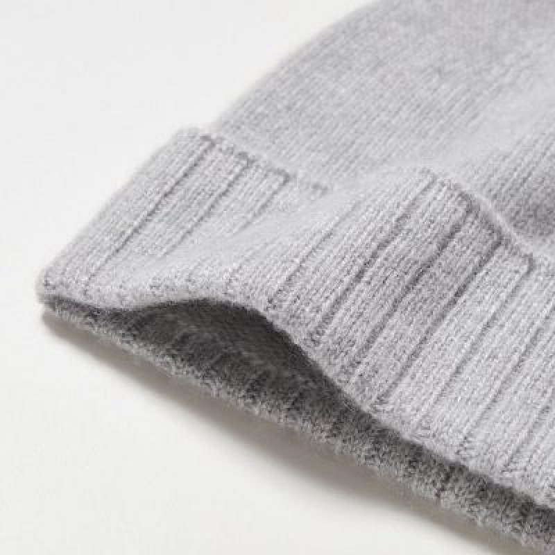 Uniqlo Cashmere Knitted Hue Dame Grå | 5985076