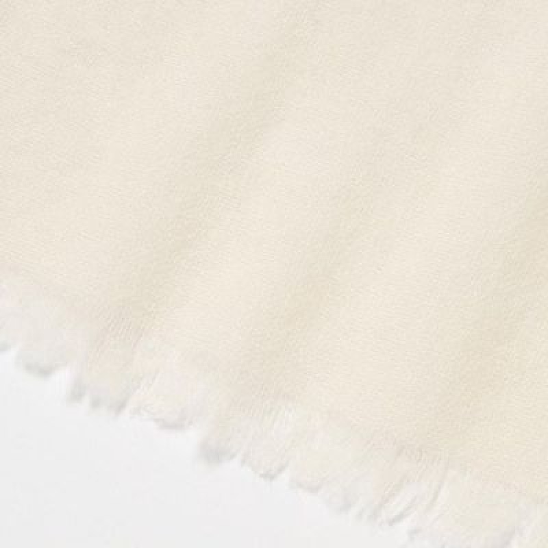 Uniqlo Cashmere Stole Tørklæder Dame Hvide | 911147