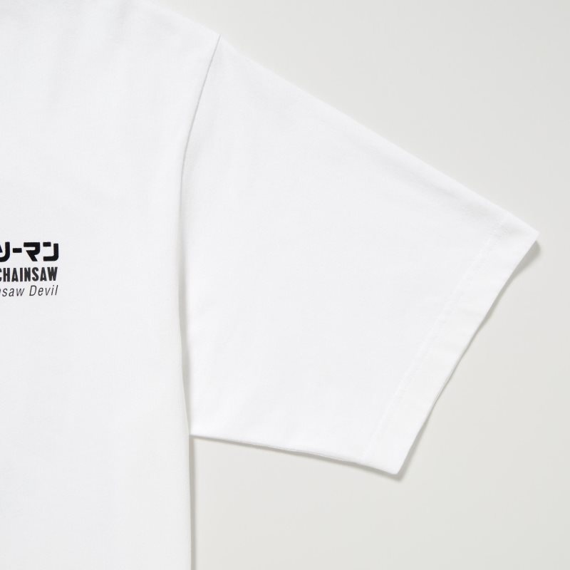 Uniqlo Chainsaw Man × Kosuke Kawamura Short Sleeve Ut Oversized T Shirts Herre Hvide | 8952810