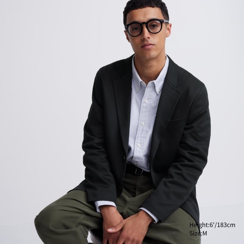 Uniqlo Comfort Jakker Herre Sort | 1049353