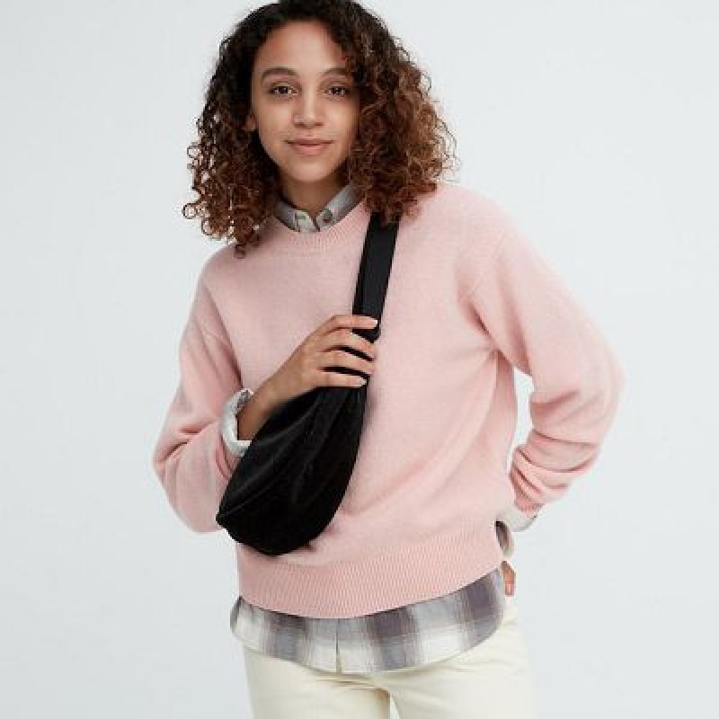 Uniqlo Corduroy Round Mini Crossbody Taske Dame Sort | 6672264