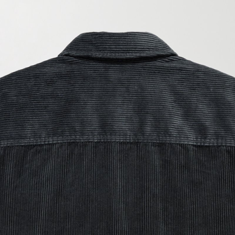Uniqlo Corduroy Work Long-sleeve Skjorte Herre Grå | 933113