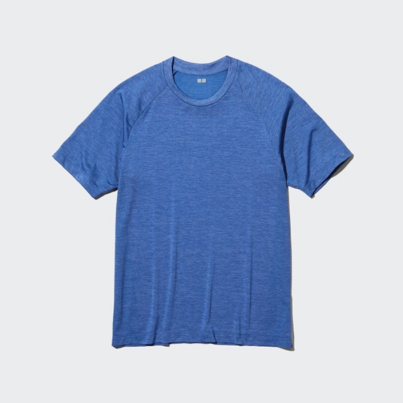 Uniqlo DRY-EX Crew Neck Short-Sleeve Printed T Shirts Dame Hvide | 7103860