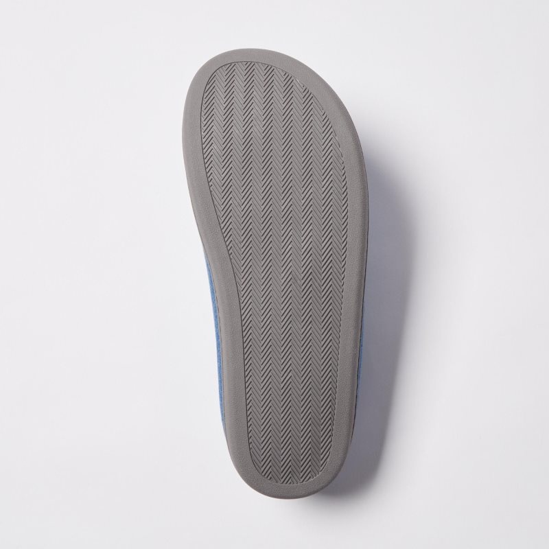 Uniqlo Denim Like Room Rubber Sole Tøfler Herre Mørkeblå | 2780993