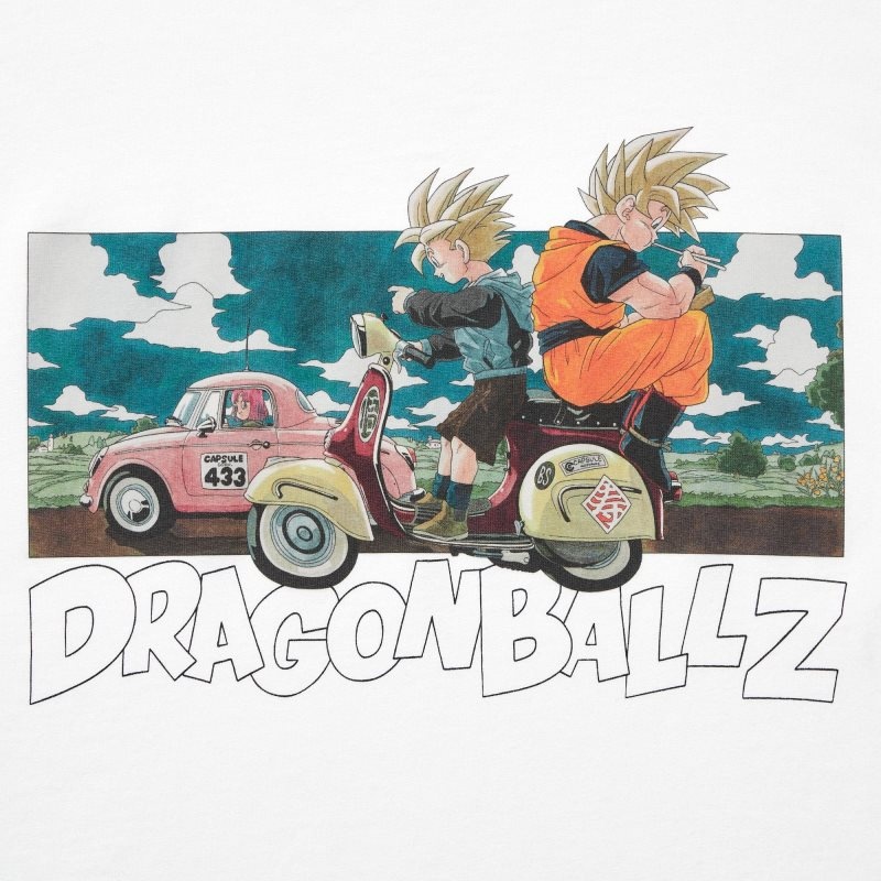 Uniqlo Dragon Ball Ut Short-sleeve Graphic T Shirts Herre Hvide | 6348898