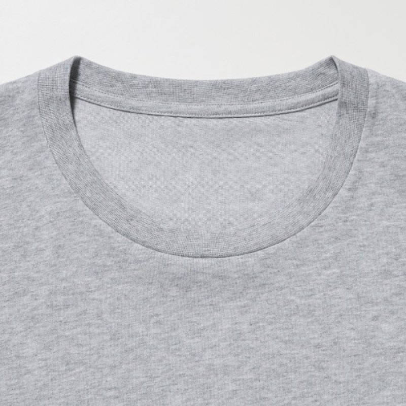 Uniqlo Dry Color Crew Neck Short-Sleeve T Shirts Dame Lilla | 3635931
