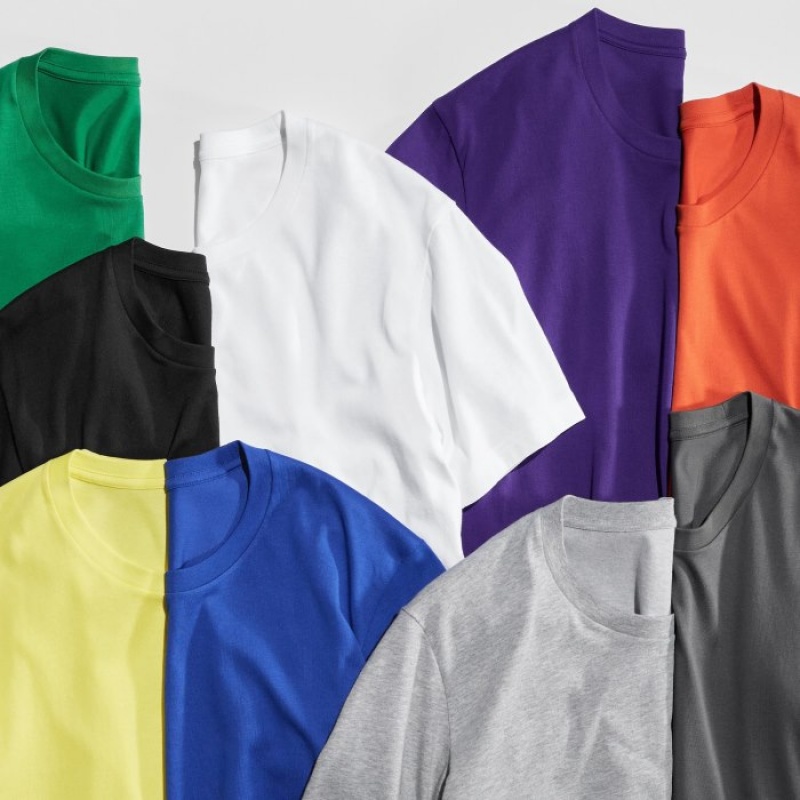 Uniqlo Dry Color Crew Neck Short-Sleeve T Shirts Dame Lilla | 4005775