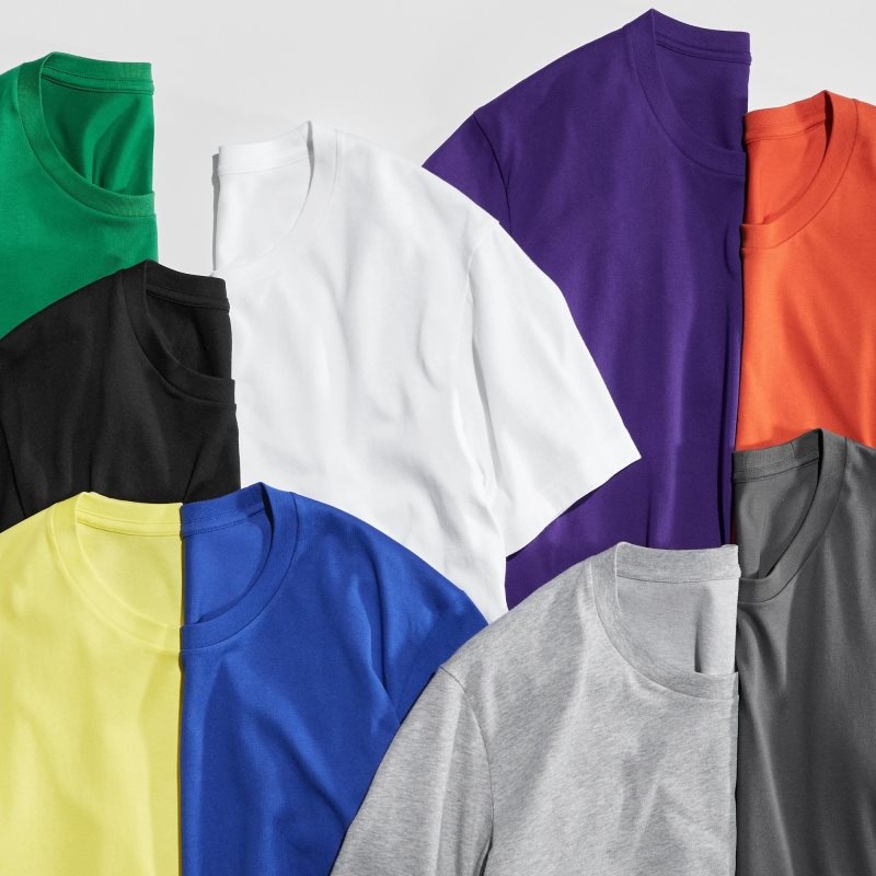 Uniqlo Dry Crew Neck Short-sleeve Color T Shirts Herre Orange | 3915935