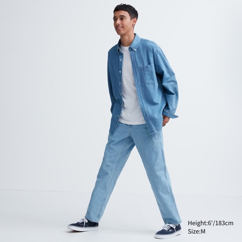 Uniqlo Dry Crew Neck Short-sleeve Color T Shirts Herre Gul | 311103