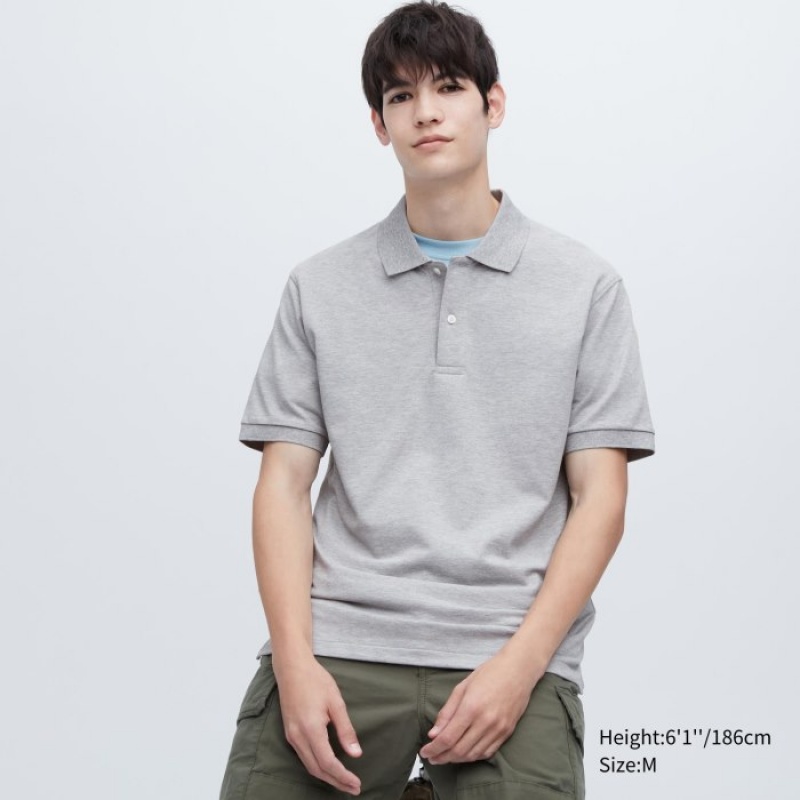 Uniqlo Dry Pique Poloshirt Dame Grå | 3008385