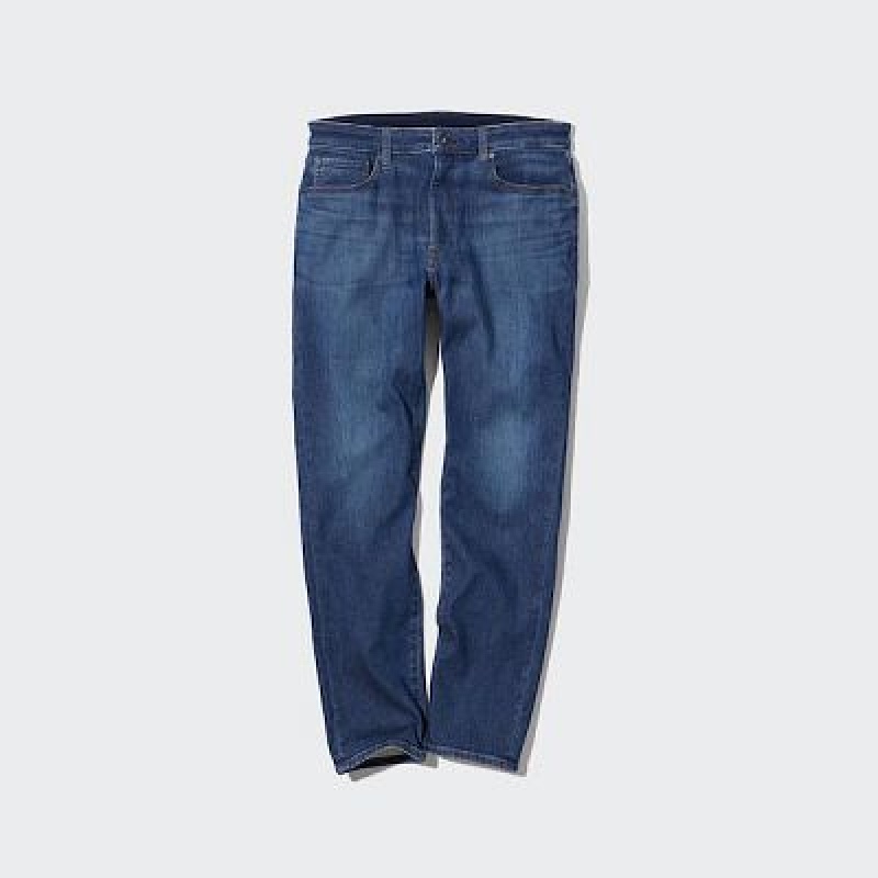 Uniqlo EZY Ultra Stretch Jeans Dame Blå | 9382029