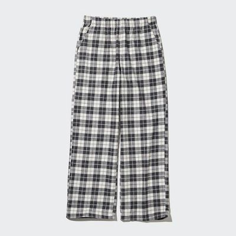 Uniqlo Flannel Bukser Dame Sort | 4491195