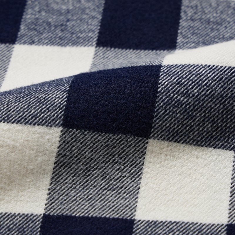 Uniqlo Flannel Checked Long-sleeve Skjorte Herre Blå | 6683939
