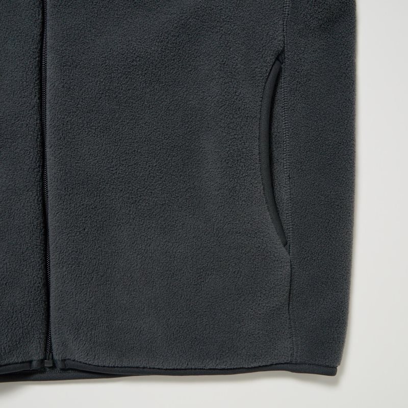 Uniqlo Fleece Long Sleeve Full-zip Jakker Herre Blå | 9528243