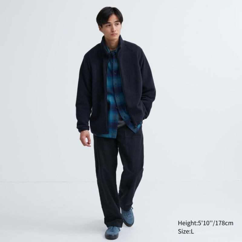 Uniqlo Full-Zip Fleece Dame Sort | 7896819