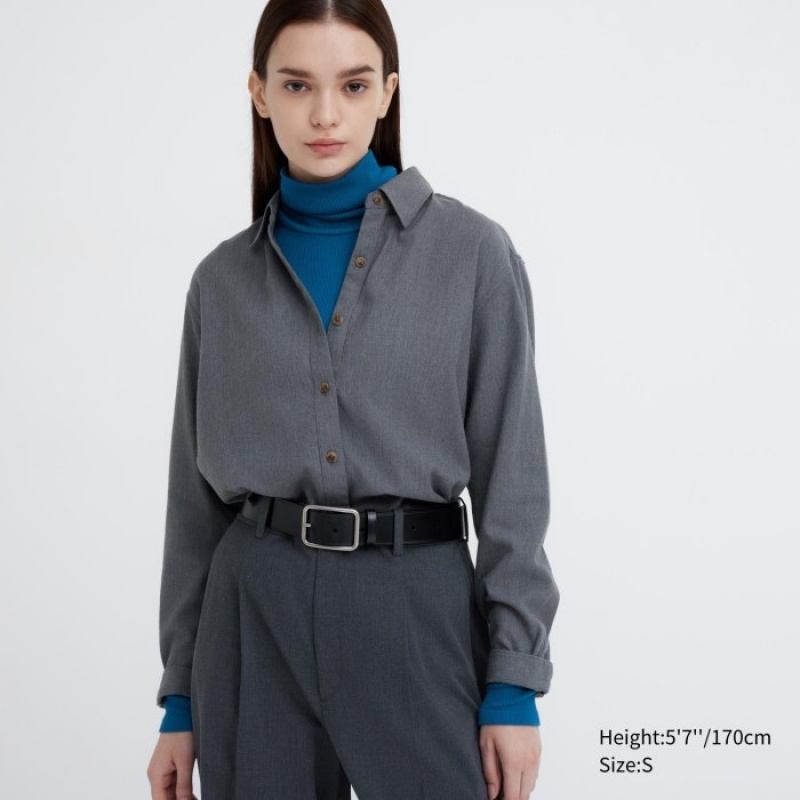 Uniqlo HEATTECH Extra Warm Seamless Ribbed Turtleneck Long-Sleeve T Shirts Dame Lyserød | 7562413