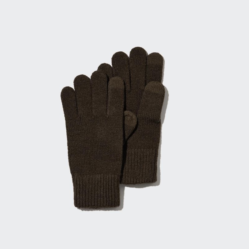 Uniqlo HEATTECH Handsker Herre Brune | 527337