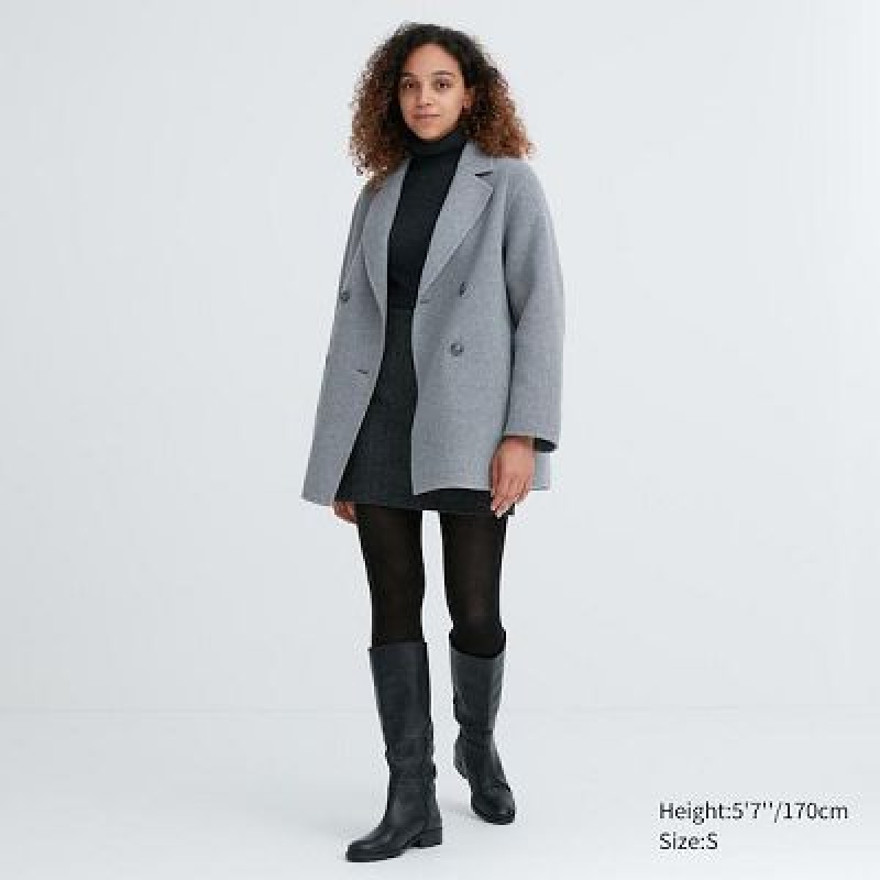 Uniqlo HEATTECH Knitted Tights Dame Sort | 1034623