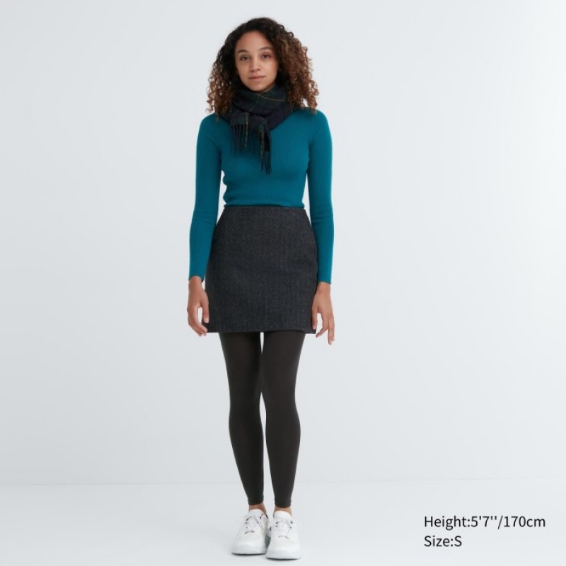 Uniqlo HEATTECH Leggings Dame Sort | 9526629
