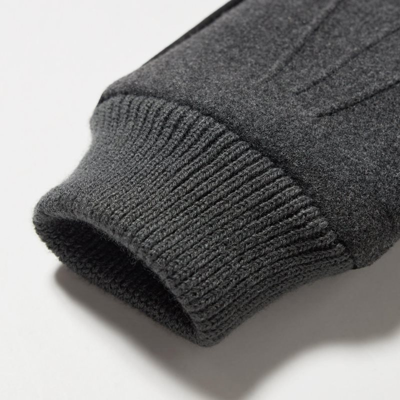 Uniqlo HEATTECH Lined Faux Wool Handsker Herre Grå | 4150695