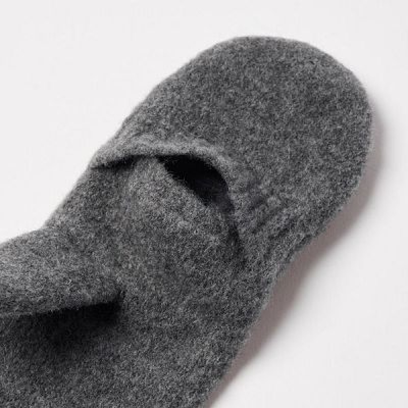 Uniqlo HEATTECH Lining Souffle Yarn Mittens Handsker Dame Grå | 6085302