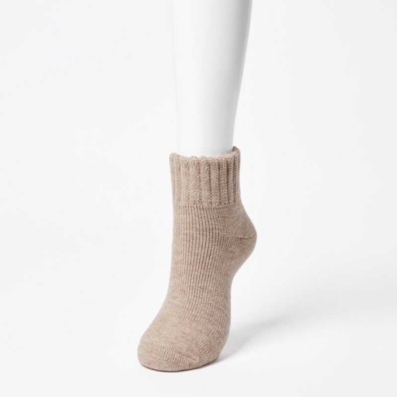 Uniqlo HEATTECH Pile Sokker Dame Rød | 9828428