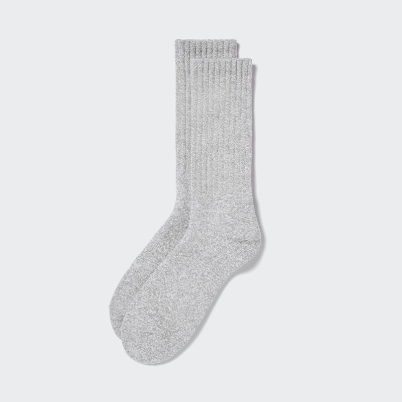 Uniqlo HEATTECH Pile Sokker Herre Grå | 3422775