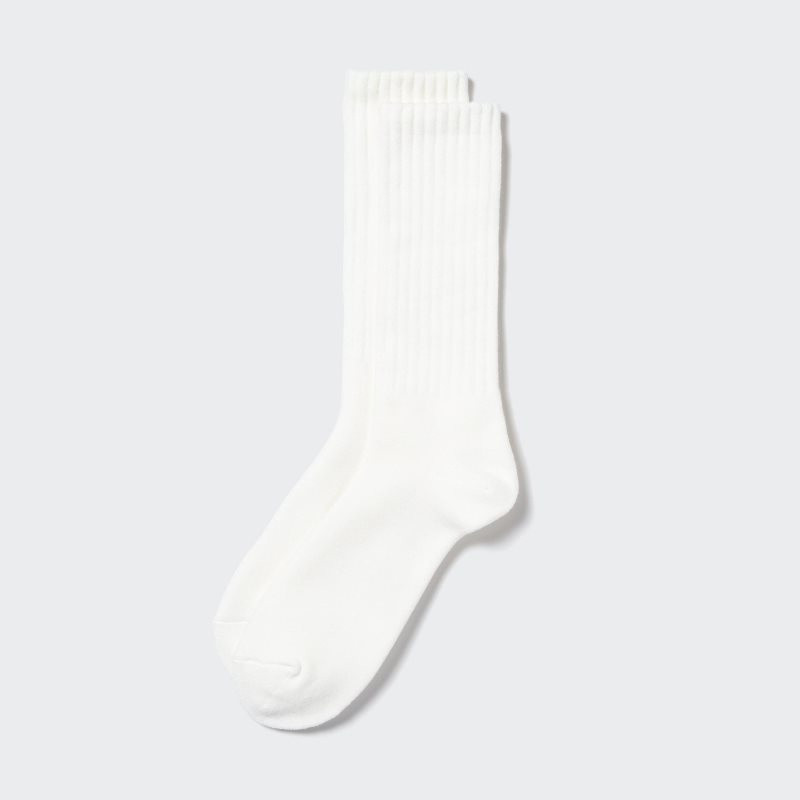 Uniqlo HEATTECH Pile Sokker Herre Hvide | 3819691
