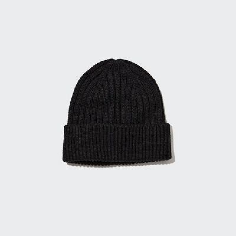 Uniqlo HEATTECH Ribbed Hue Dame Sort | 3586600