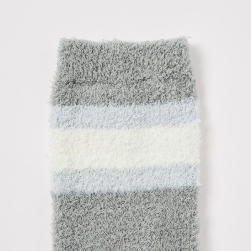 Uniqlo HEATTECH Soft Fluffy Sokker Dame Grå | 9478417