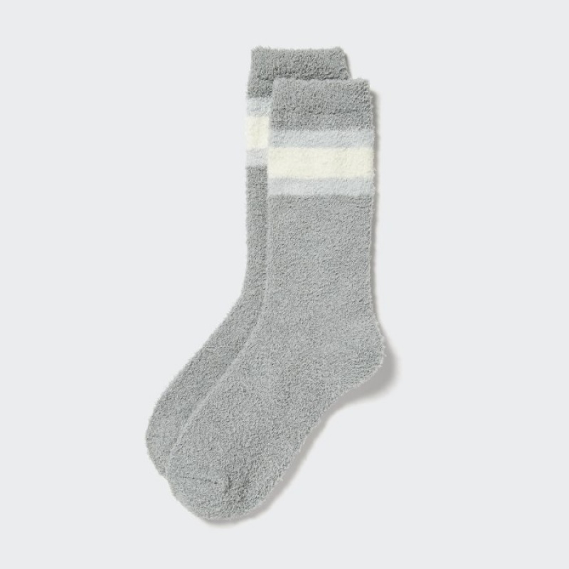 Uniqlo HEATTECH Soft Fluffy Sokker Dame Grå | 9478417
